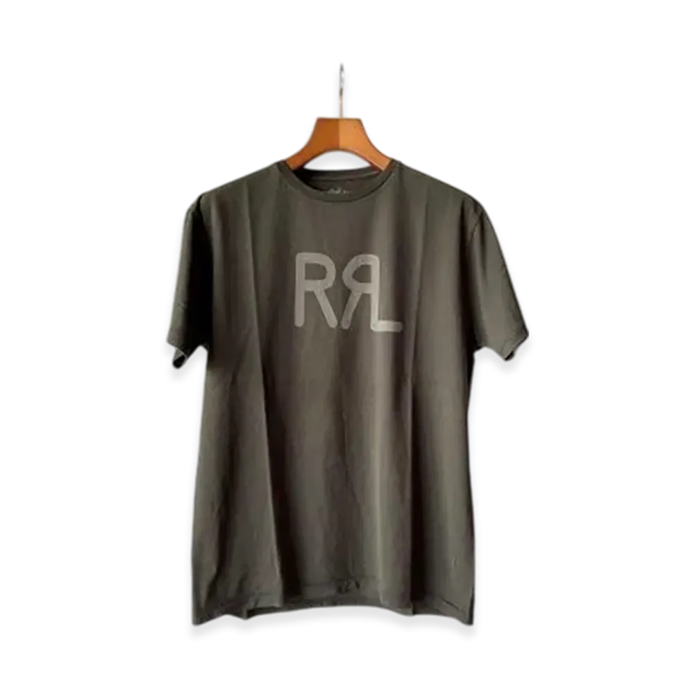 RRL SS Logo Tee Short Sleeve Shirt Cotton Jersey "Black"