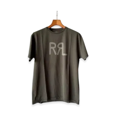 RRL SS Logo Tee Short Sleeve Shirt Cotton Jersey "Black"