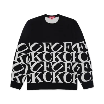 Supreme Fuck Sweater "Black"