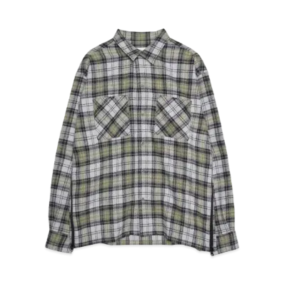 HOMBRE Nino VENTILATION OPEN COLOR SHIRT "YELLOW/GRAY"