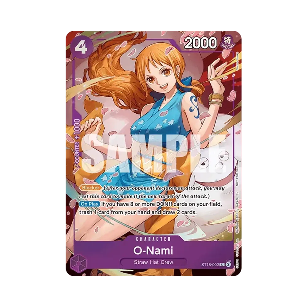 おナミ C [ST18-002]【英語版】(プロモーションカード「ワンピース ヒロインズキャンペーン ダッシュパック」)
