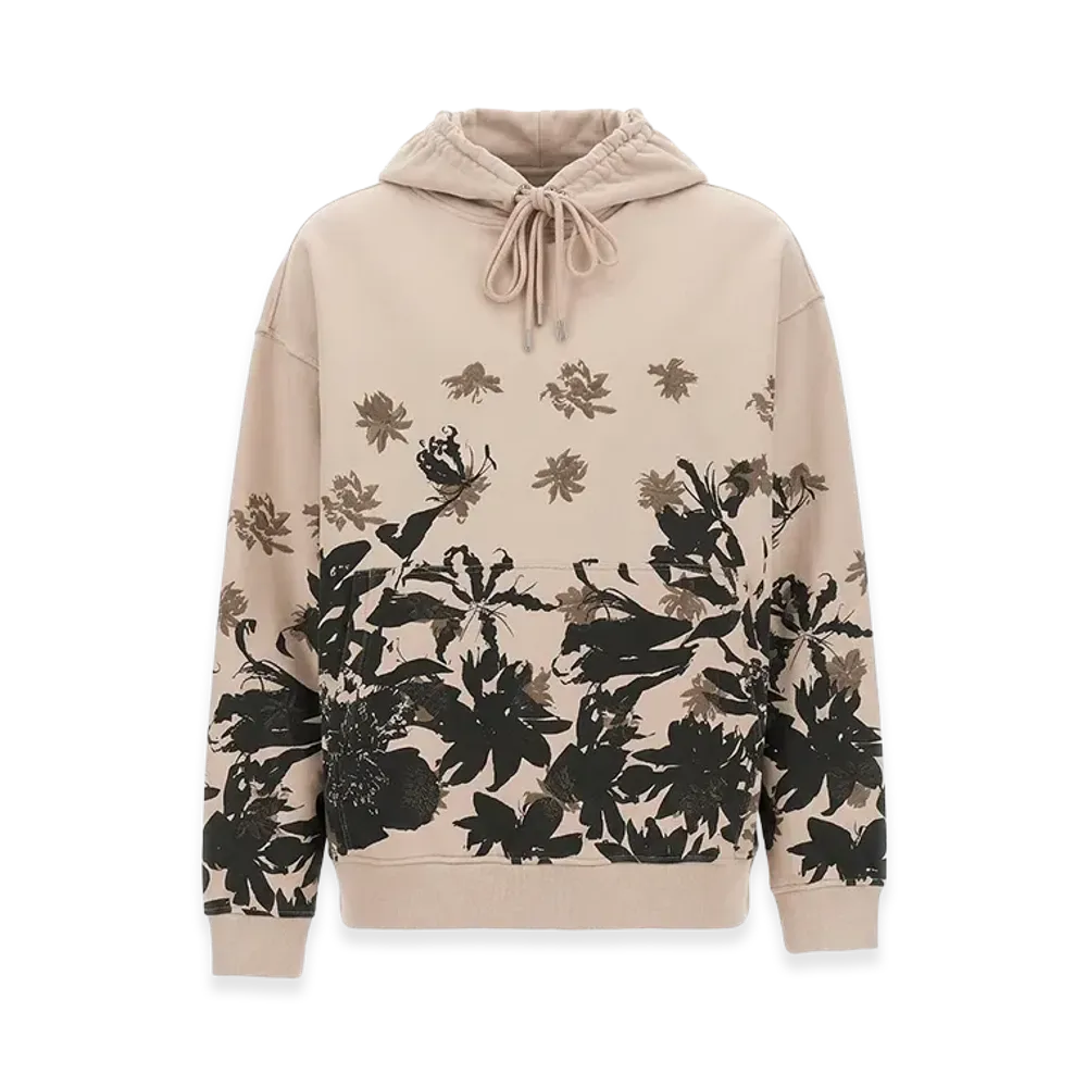 DRIES VAN NOTEN Cotton Hoodie "Ivory"