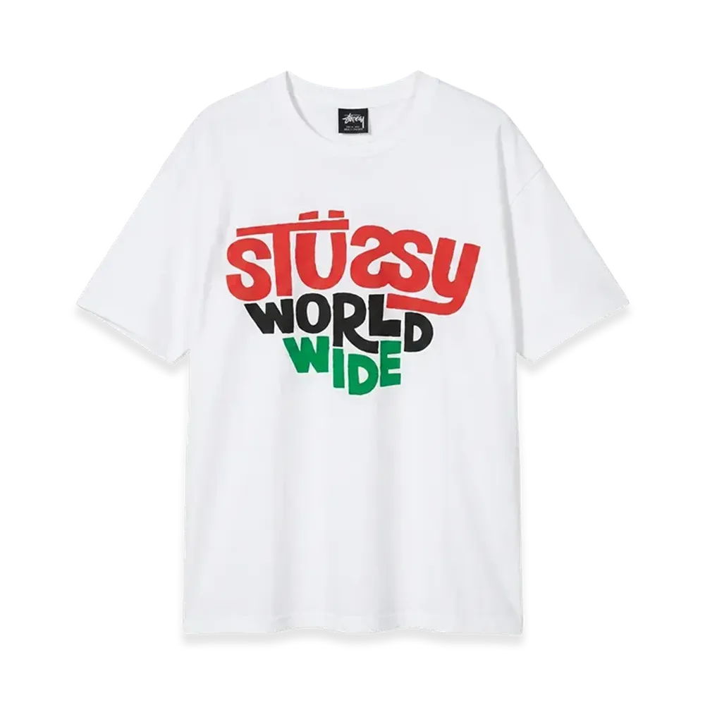 Stussy Old World Wide Tee "White"