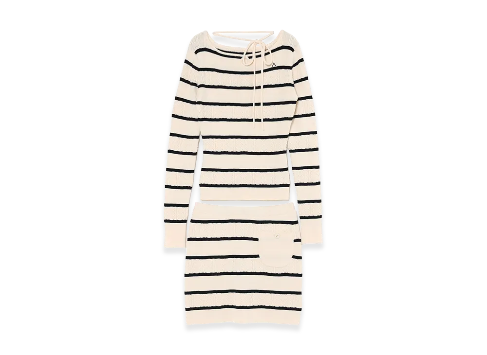 ANDMARY Women's Chloe Border Set Up "Black"