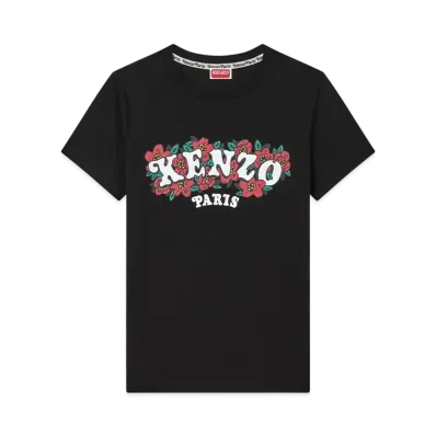 KENZO VERDY MARKET Cotton T-Shirt "Black"