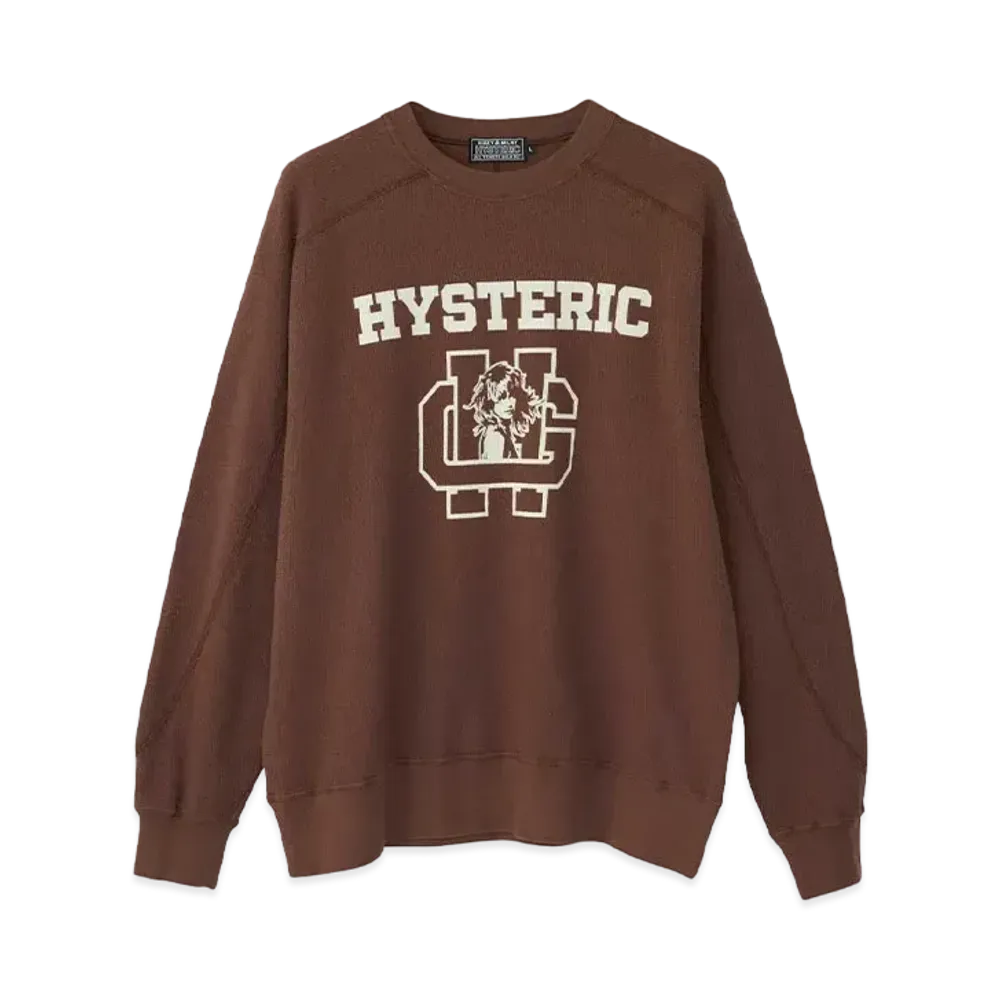 HYSTERIC GLAMOUR H School Sweatshirt "Brown"