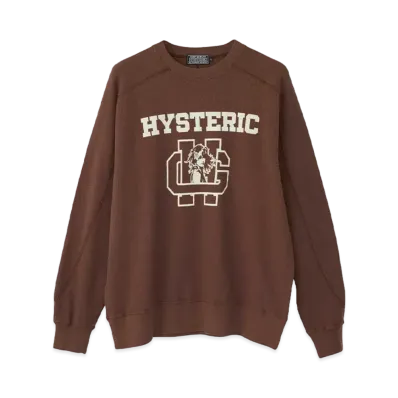 HYSTERIC GLAMOUR H School Sweatshirt "Brown"