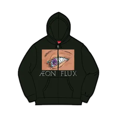 Supreme Aeon Flux Zip Up Hooded Sweatshirt "Black"