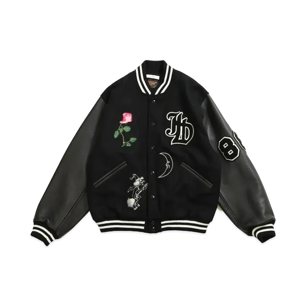 SKOOKUM × JieDa STADIUM JACKET "BLACK/BLACK"