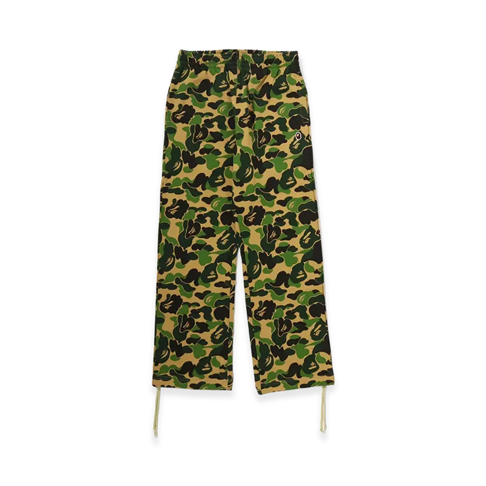 A BATHING APE ABC Camo One Point Relaxed Fit Sweatpants "Green"
