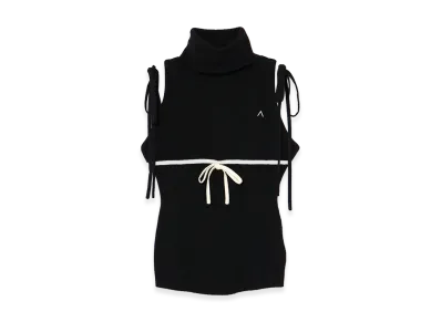 ANDMARY Women's Adele Ribbon Tank "Black"