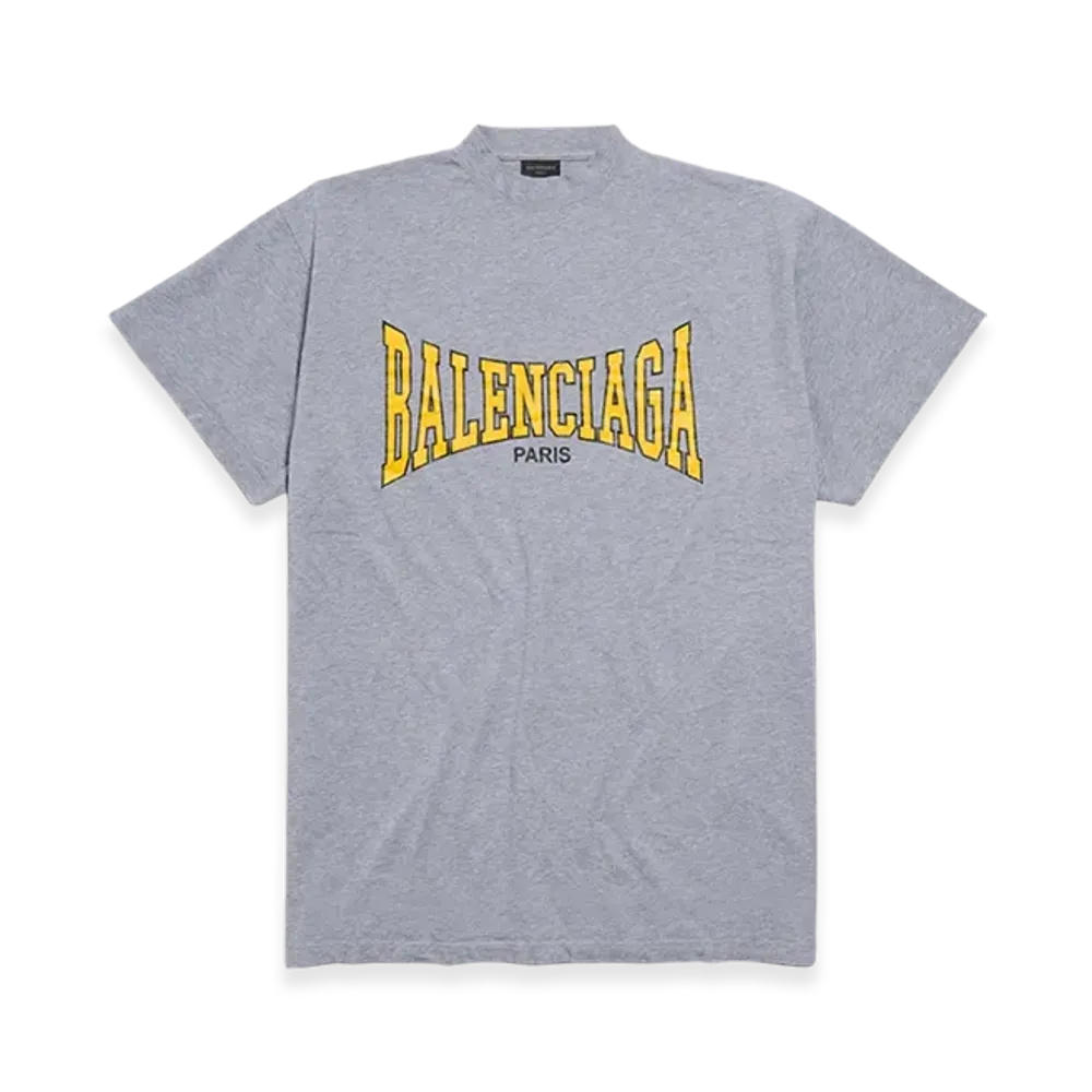 BALENCIAGA Boxing Oversized Fit T-Shirt "Heather Grey"