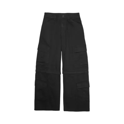 X-Girl 2Way Cargo Pants "Black"