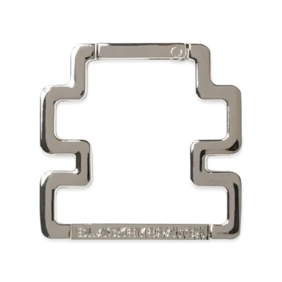BlackEyePatch OG Label Shaped Carabiner "Silver"