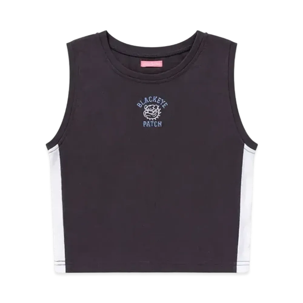 BlackEyePatch Bulldog Logo Sleeveless Tee "Navy"