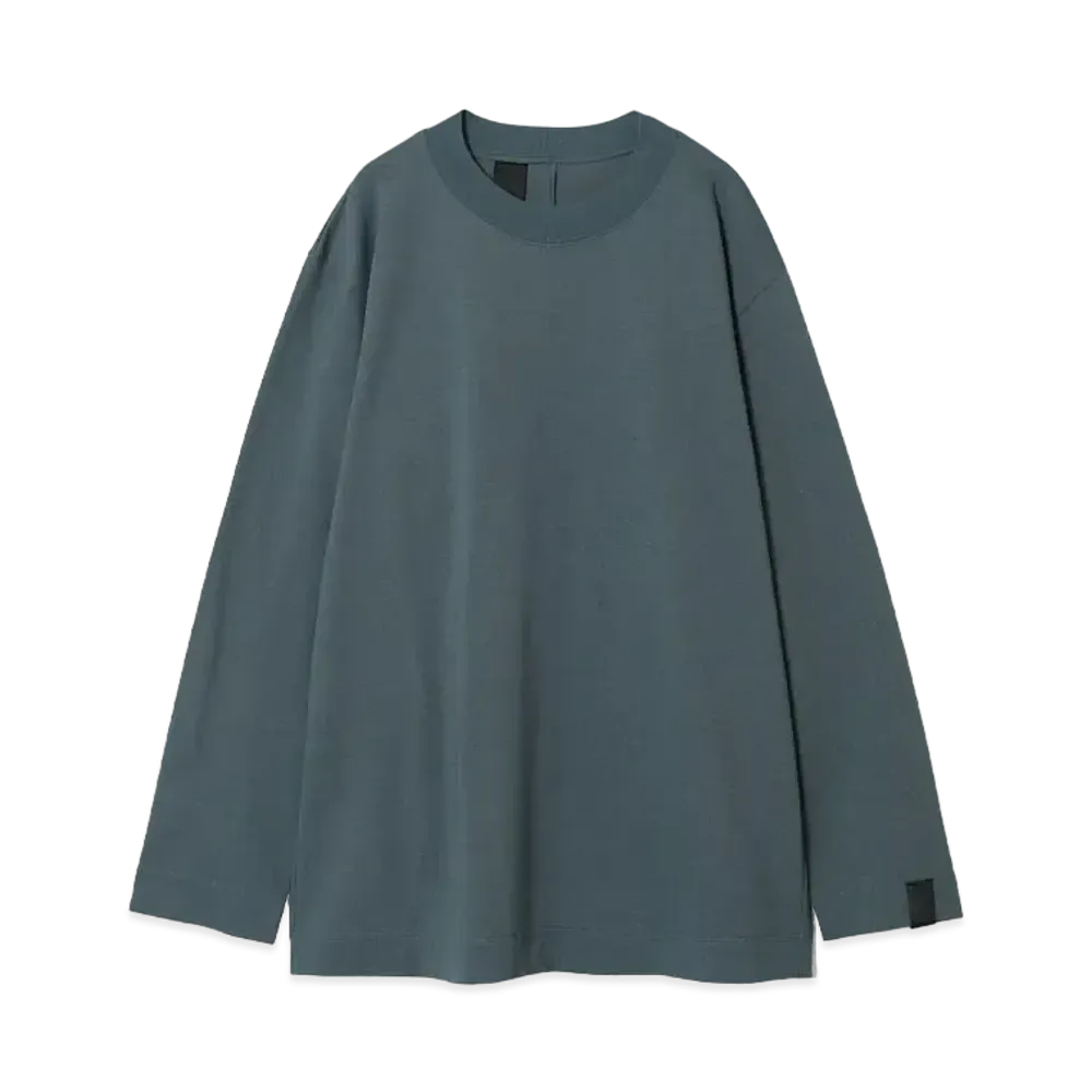 N.HOOLYWOOD Mock Neck Long Sleeve "Blue Gray"