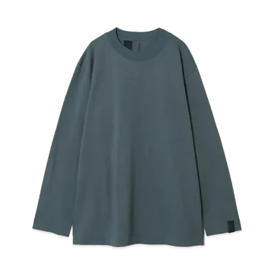 N.HOOLYWOOD Mock Neck Long Sleeve "Blue Gray"