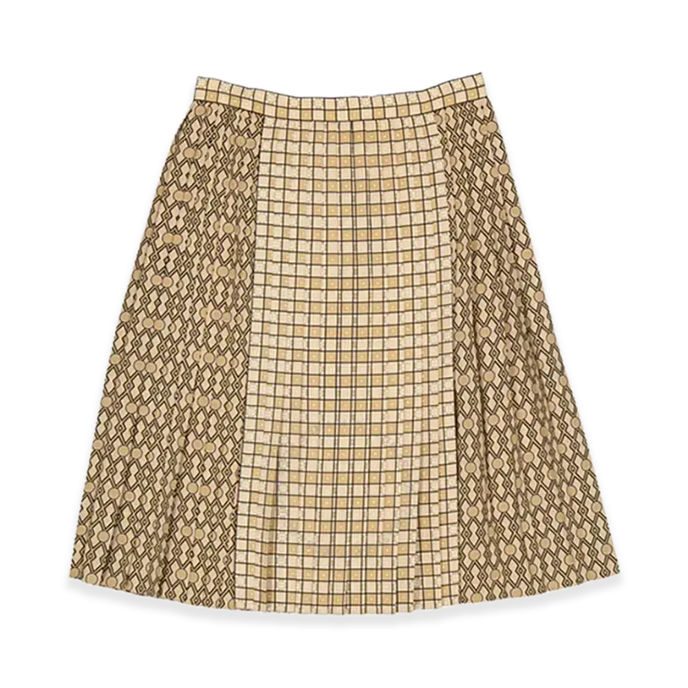 Burberry Pleats Skirt "Beige"