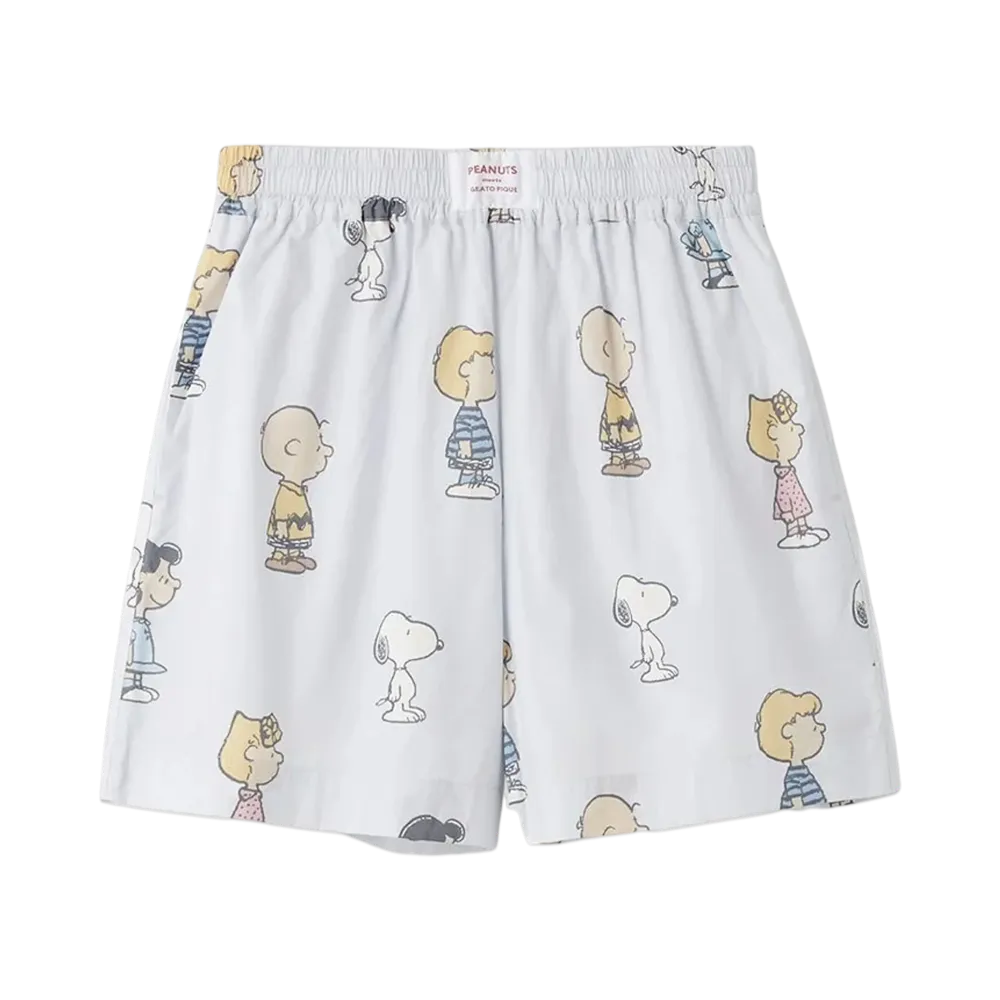 GELATO PIQUE x PEANUTS All-Over Print Short Pants "Blue"