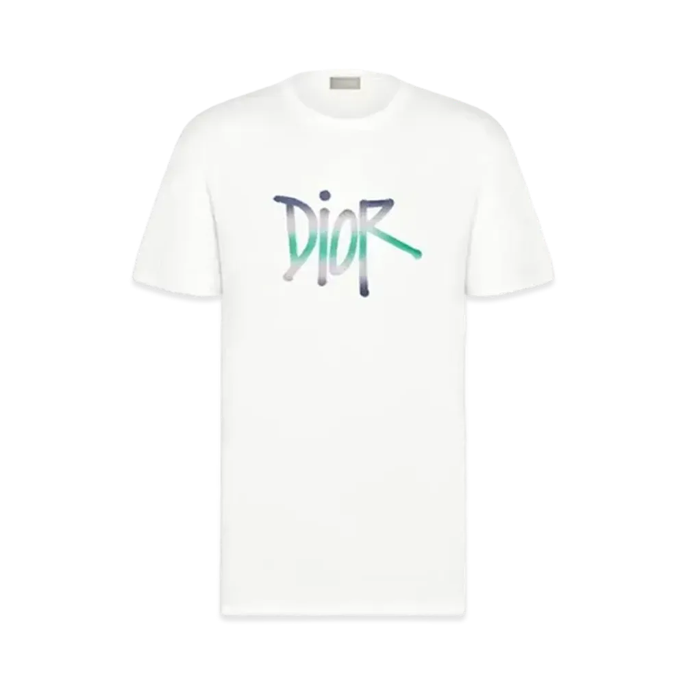 Dior x Shawn Stussy Oversized Logo T-shirt "White"
