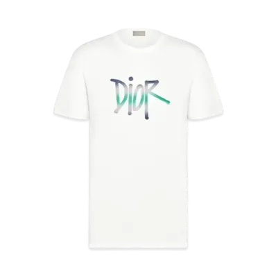 Dior x Shawn Stussy Oversized Logo T-shirt "White"