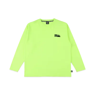 FIRST DOWN L/S EMBROIDERY TEE "Neon Yellow"