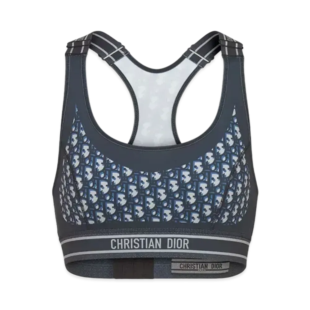 Dior DiorAlps Sports Bra Dior Oblique Technical Jersey "Blue"