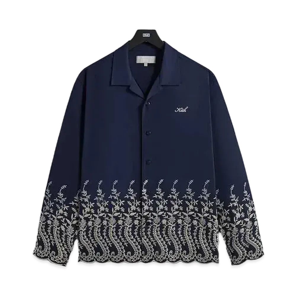 Kith Adonis Camp Collar Shirt #1 "Gulf"