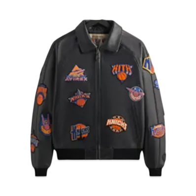 Kith x AVIREX for New York Knicks Icon Jacket "Black"