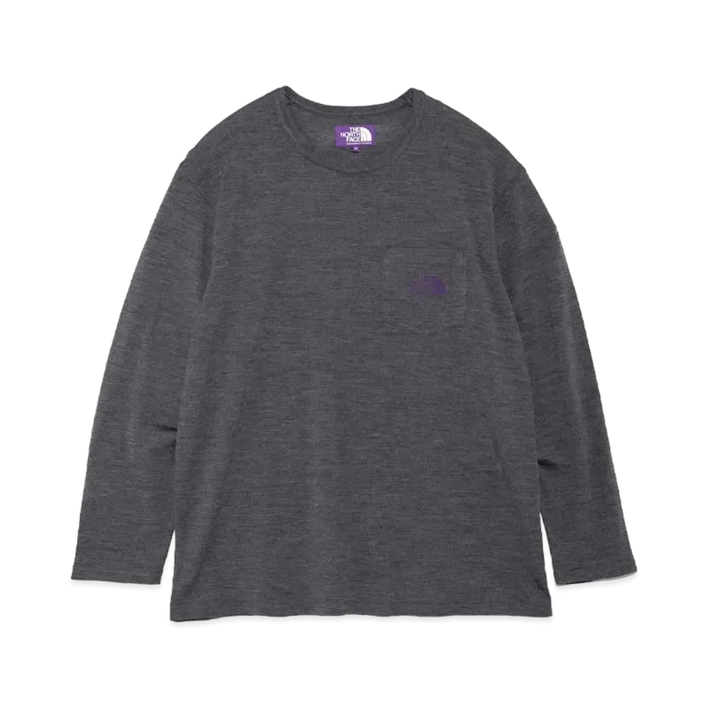 The North Face PURPLE LABEL Merino Field Long Sleeve Tee "Asphalt Gray"