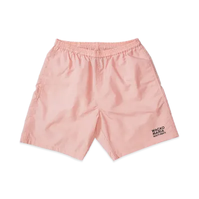 WACKO MARIA Nylon Board Shorts "Pink"
