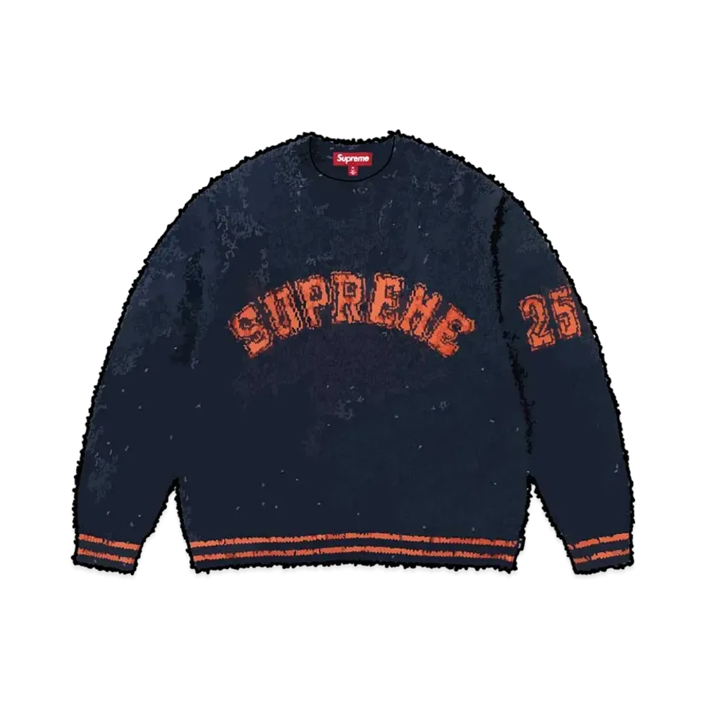 Supreme Textured Arc Sweater "Navy"