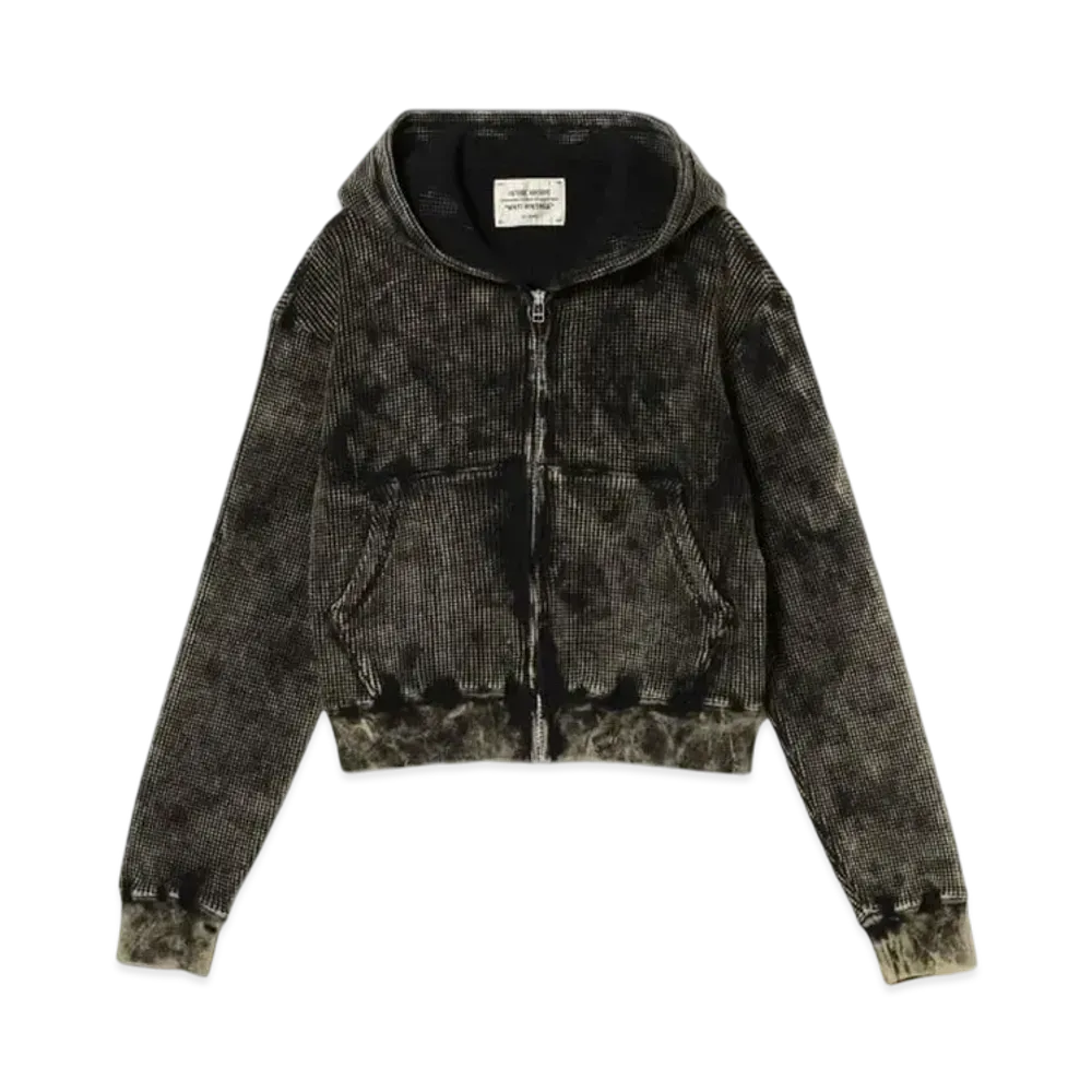 BEAMS FUTURE ARCHIVE Fade Thermal Hoodie "BlackMustard"