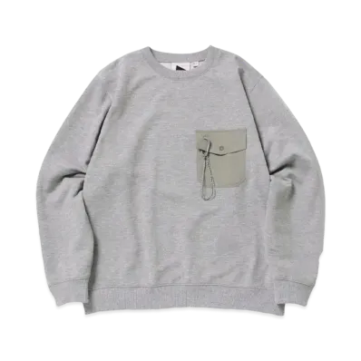 GRAMICCI x and wander Pocket Sweat Shirt "Grey"