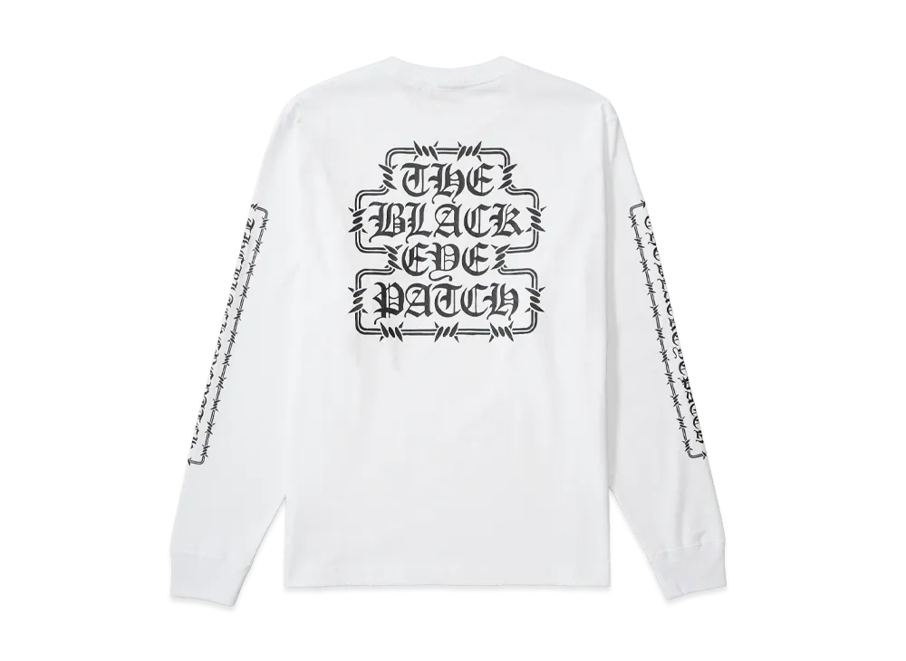 BlackEyePatch Barbed Wire OG L/S Tee "White"