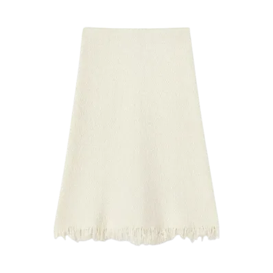 Jil Sander Women's A-Line Skirt "Coconut"