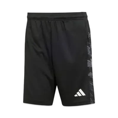 adidas Train Essentials Camo Three Stripes Shorts "Black"