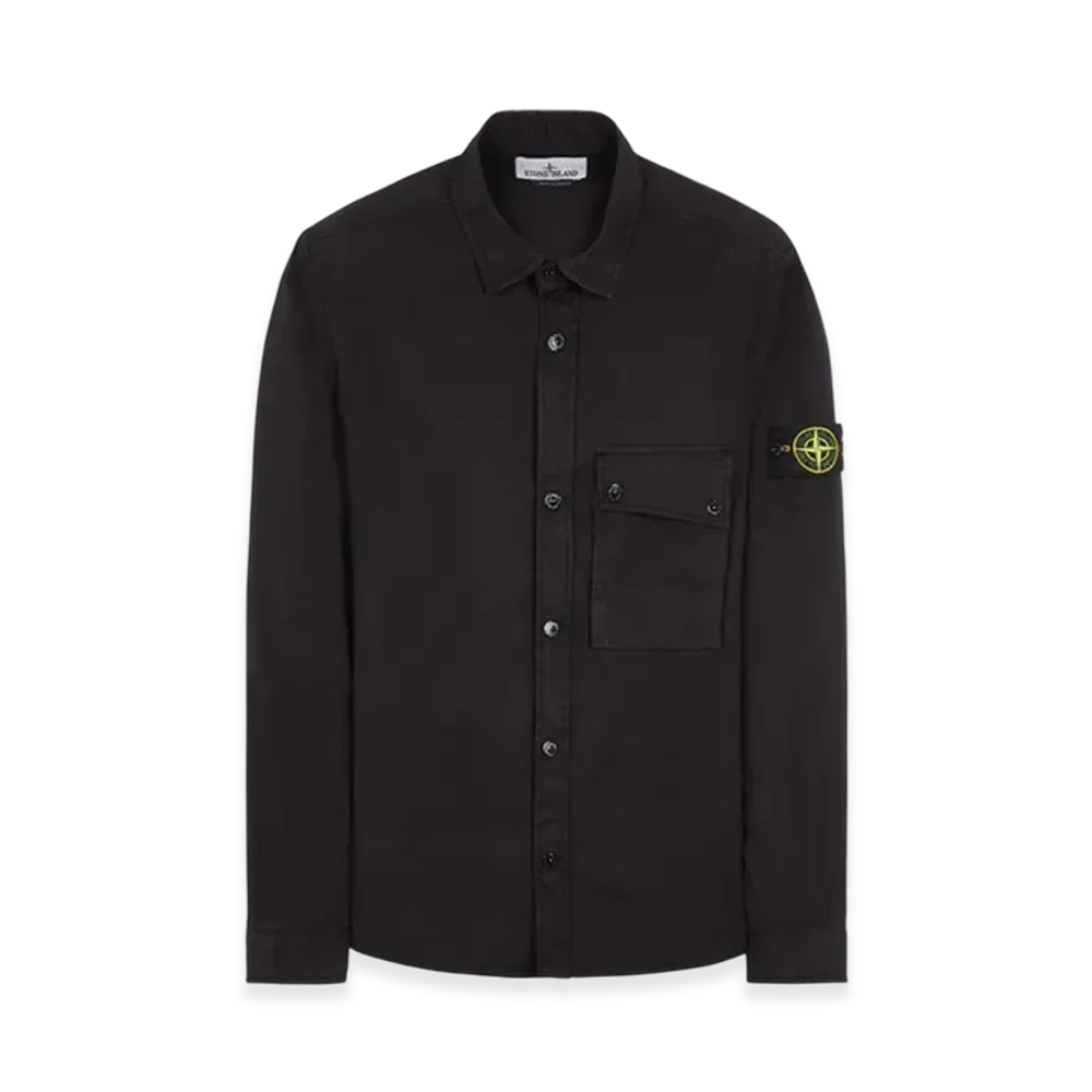 Stone Island 11610 Supima Cotton Overshirt - 23SS "Black"