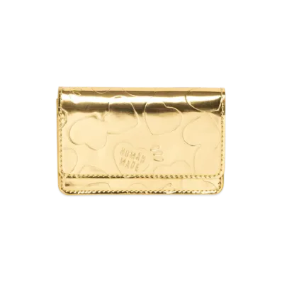 HUMAN MADE Leather Card Case "Gold"