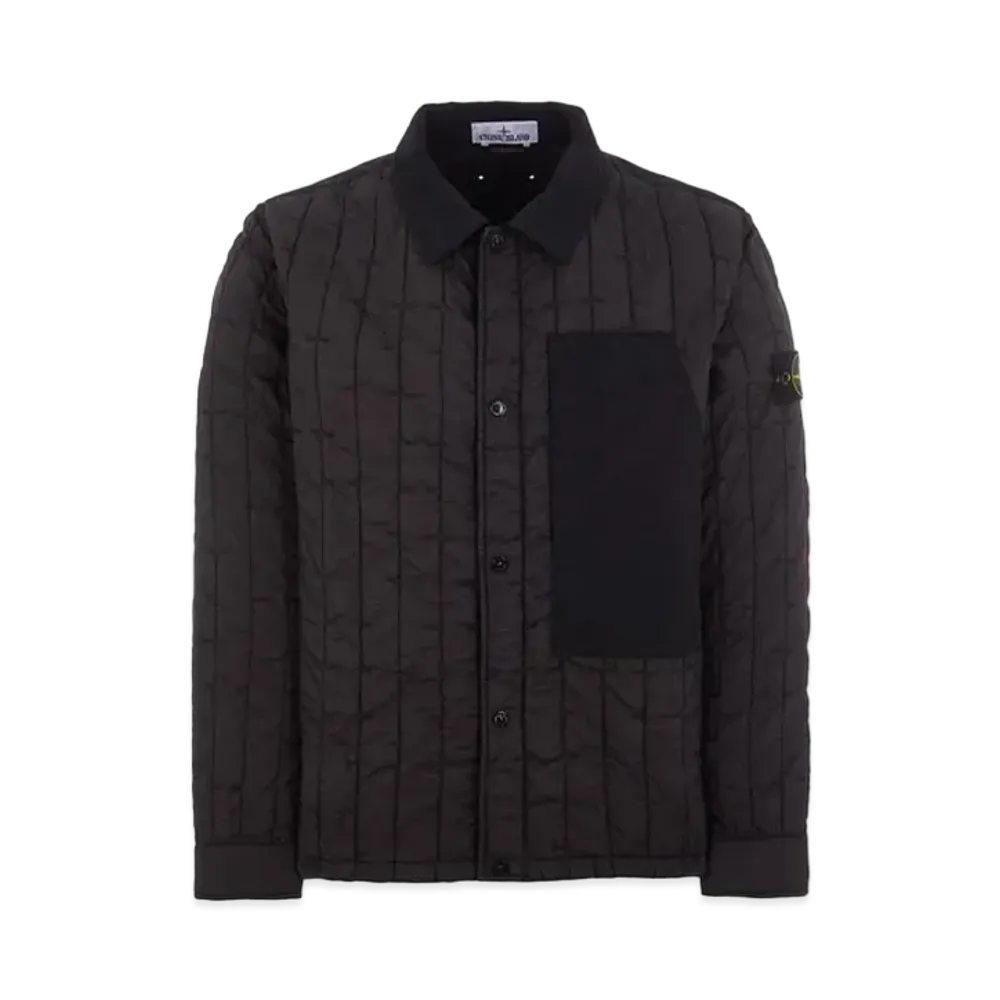 Stone Island 40831 Quilted Nylon Stella With PRIMALOFT-TC "Black"