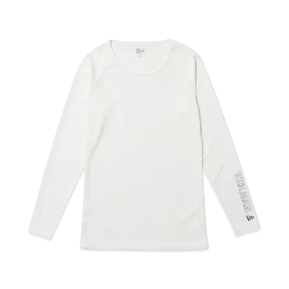 NEW ERA Golf Long Sleeve Crewneck Undershirt "White"