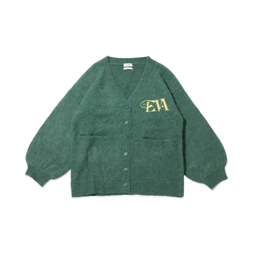 atmos pink x Evrys One Point Knit Cardigan "Green"