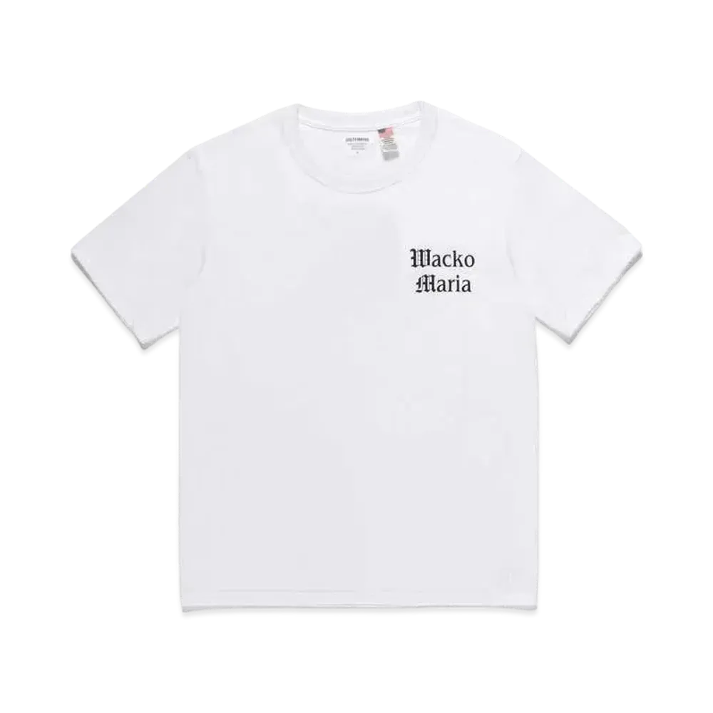 WACKO MARIA US FABRIC T-SHIRT #3 "White"