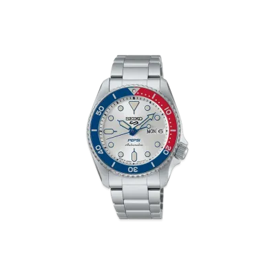 SEIKO 5 Sports x Pepsi Carriver 4R36 "Silver"