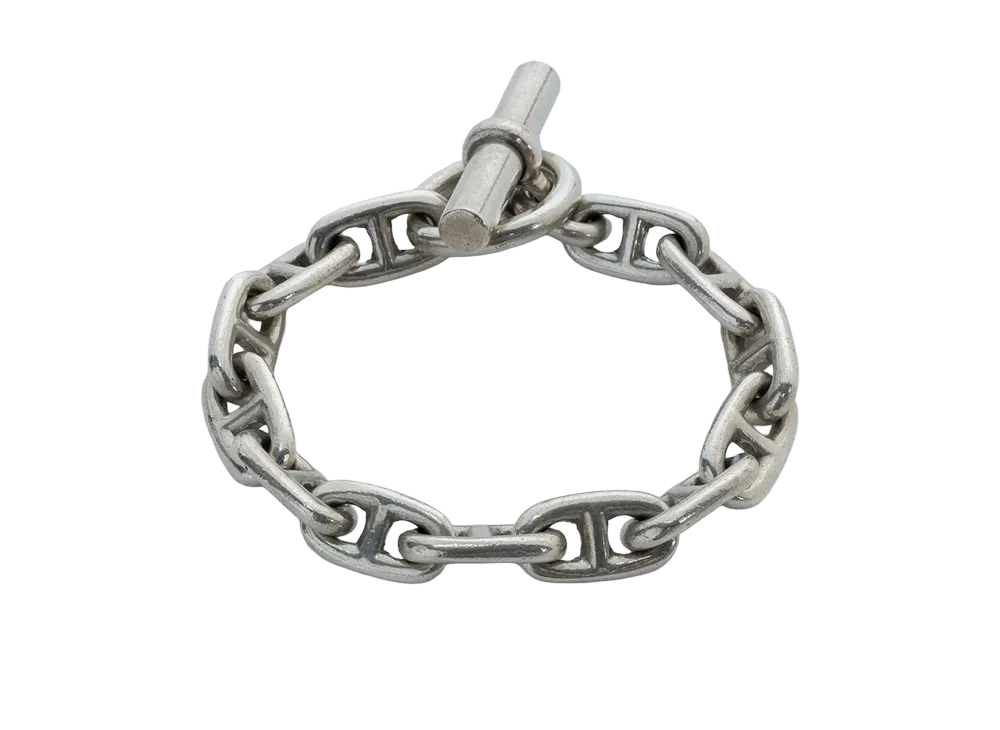 Hermes -1960s Chaine d'Ancre GM Bracelet "Silver"
