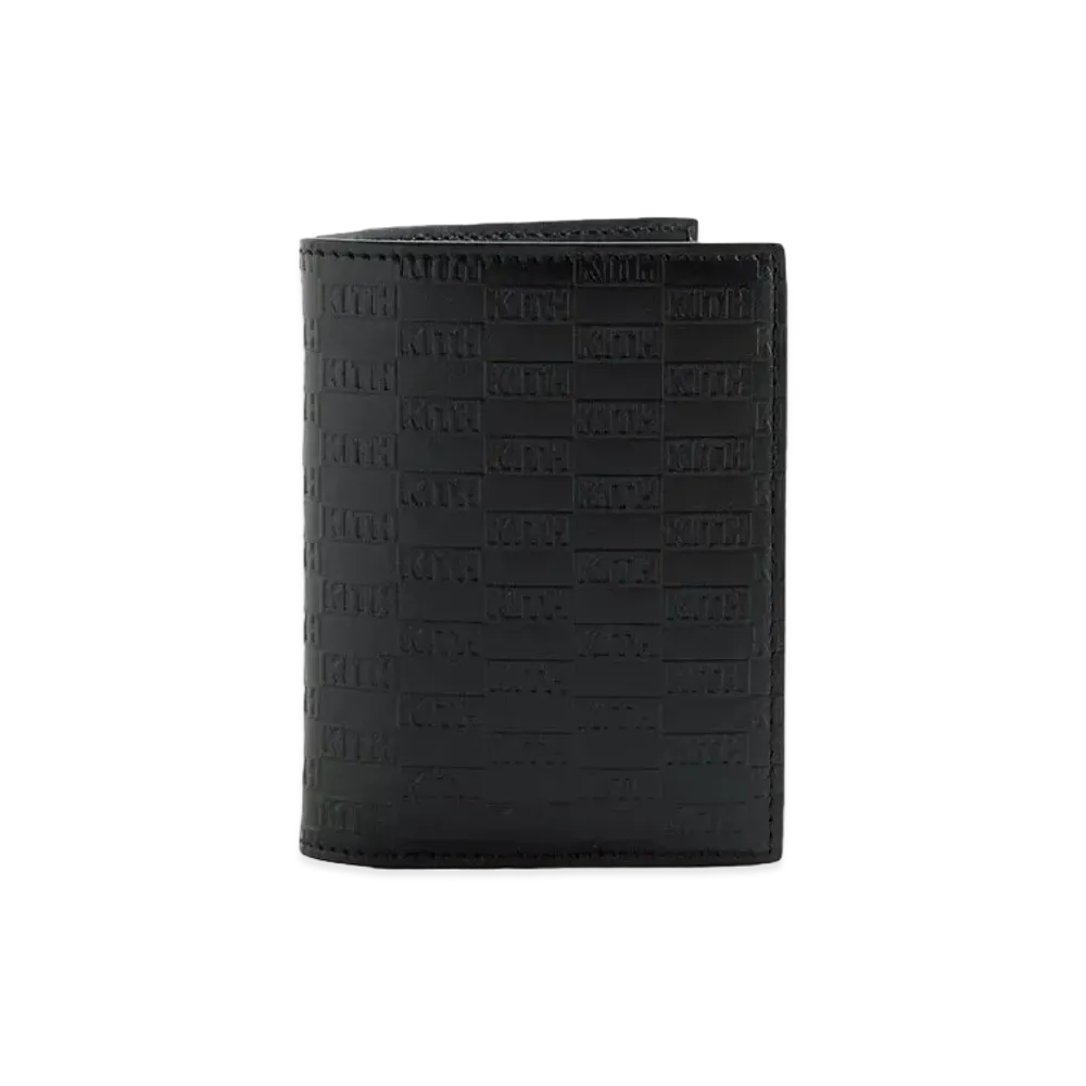 Kith Kithmas Monogram Bi-Fold Wallet "Black"