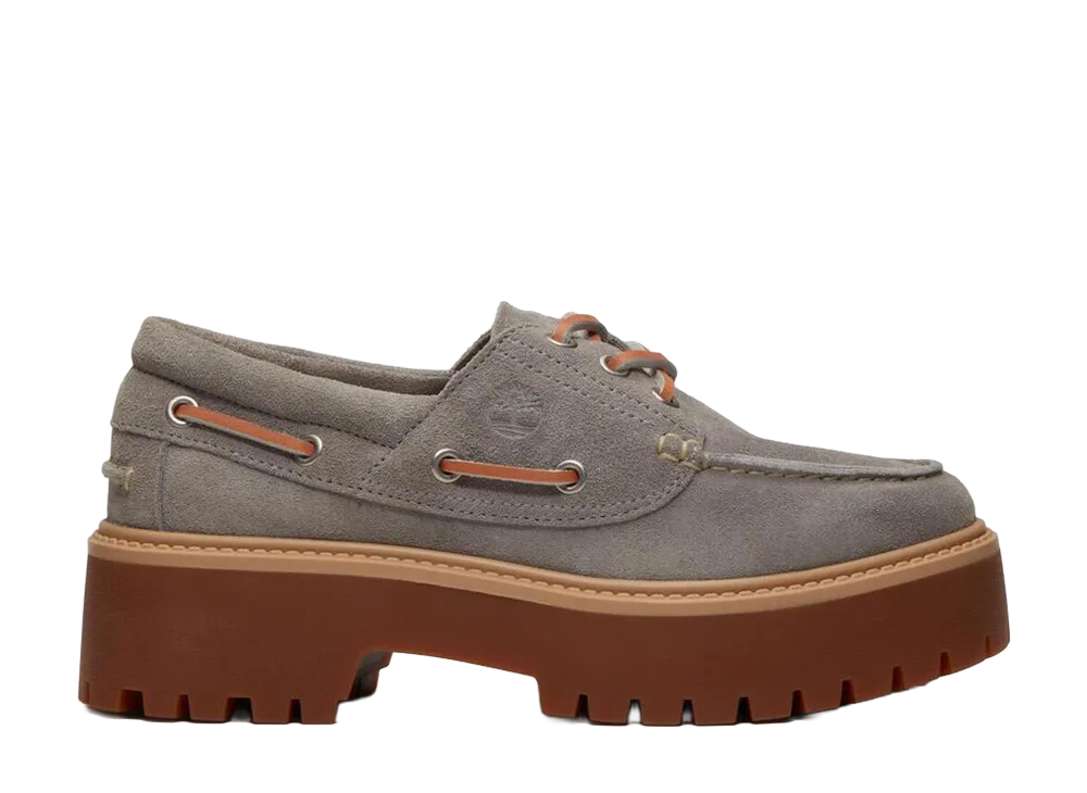 Timberland Women's Stone Street Boat Shoe "Medium Grey"