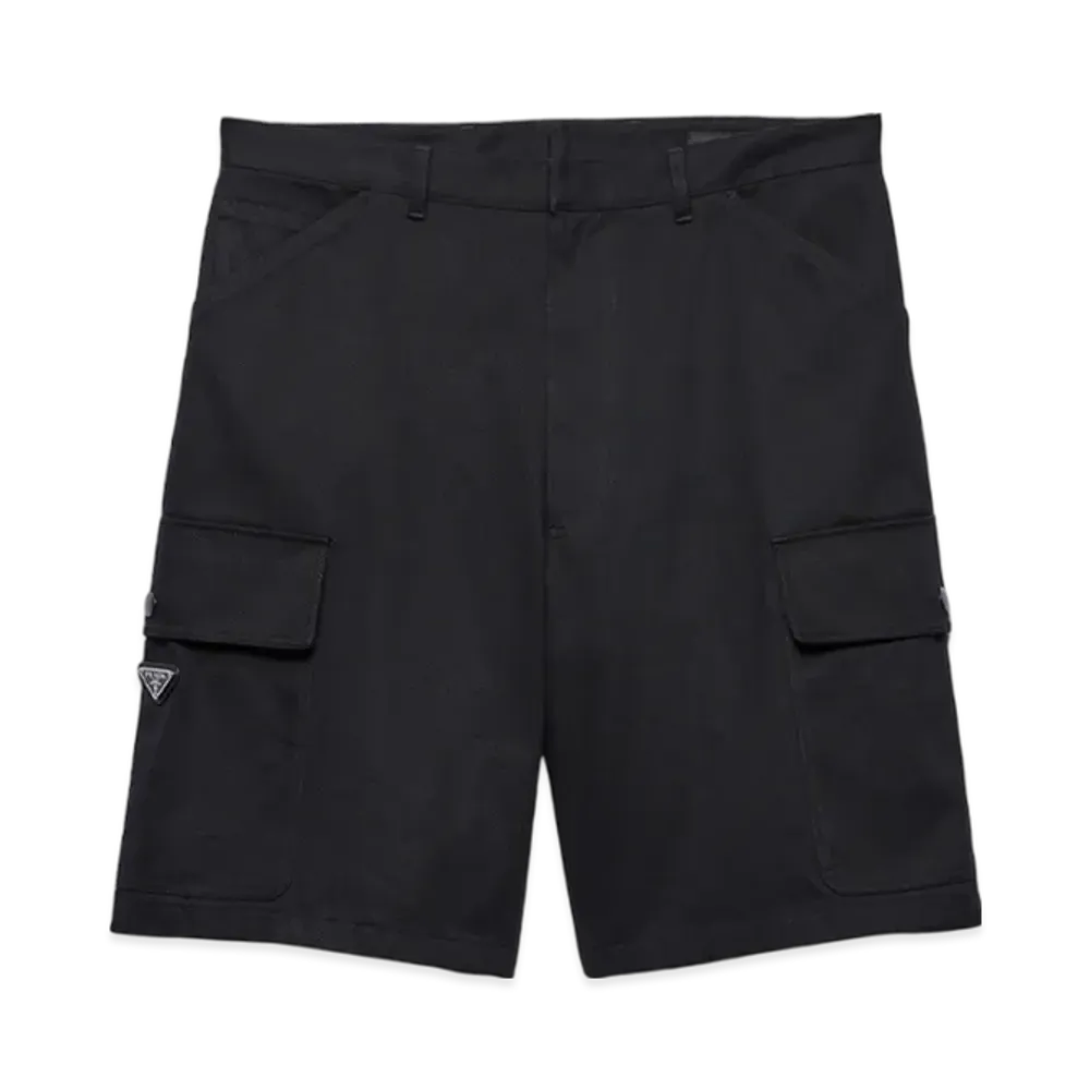 PRADA Cotton Bermudas "Black"