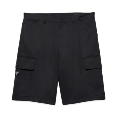 PRADA Cotton Bermudas "Black"