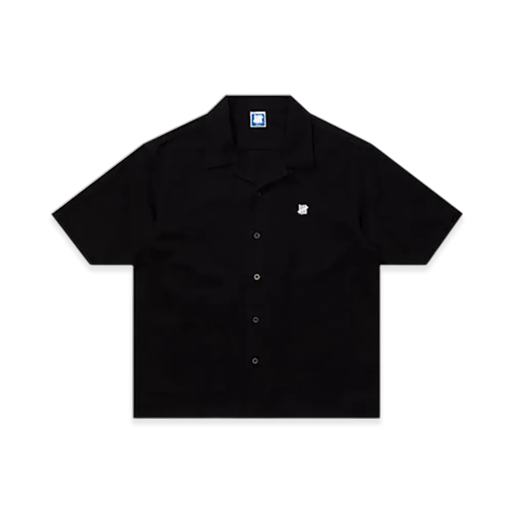 UNDEFEATED Twill S/S Button Down "Black"